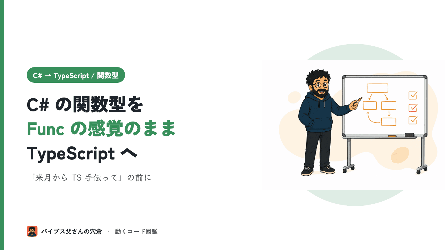 C# の delegate / Action / Func を TypeScript の関数型に翻訳する(型推論の違いで詰まらない)