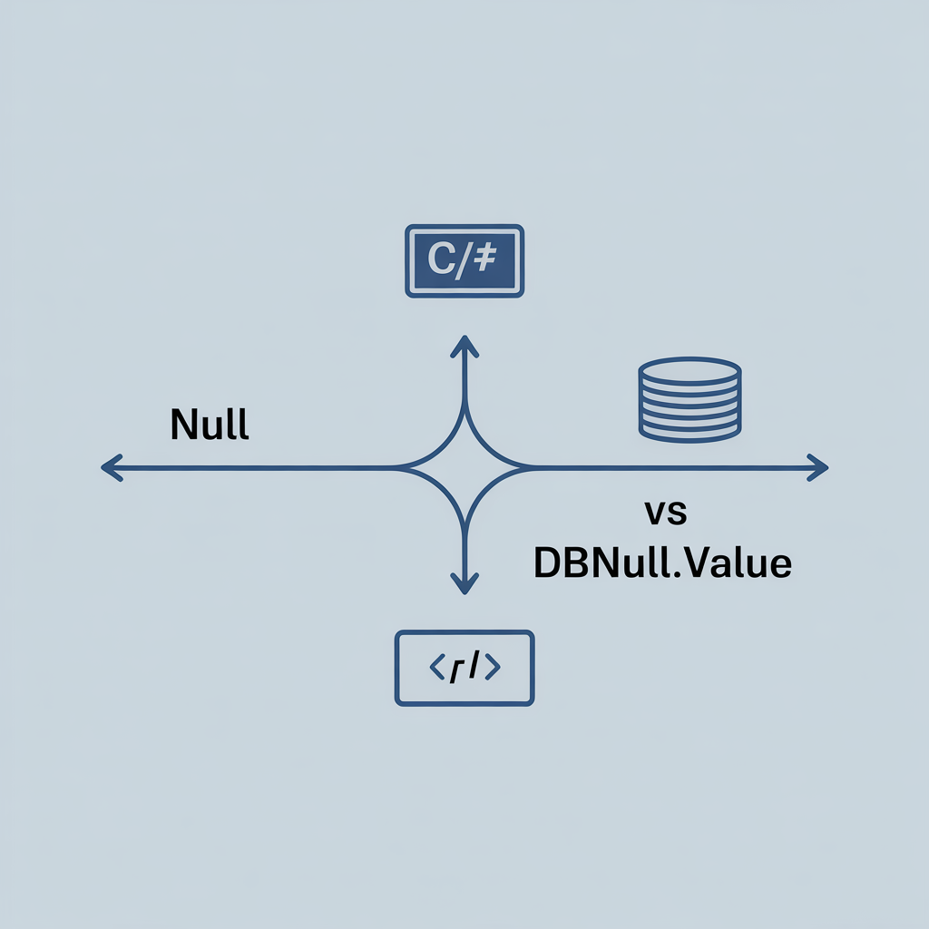 C# null と DBNull.Value の境界線フロー