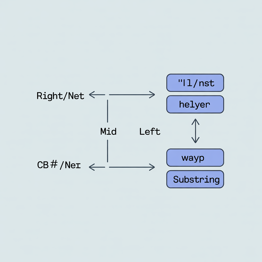 VB.net Right/Mid/Left → C#ヘルパ層への対応フロー