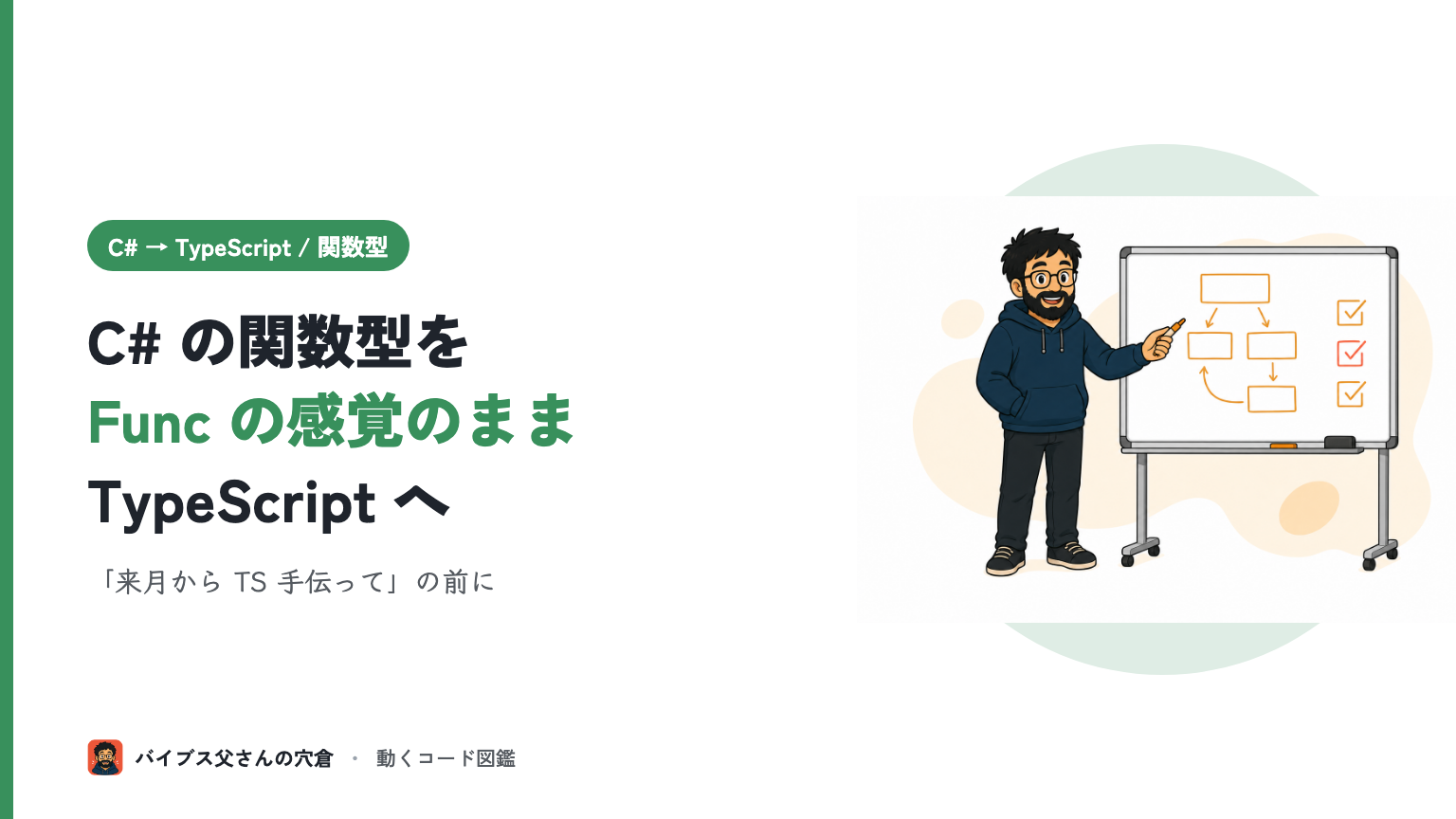 C# の delegate / Action / Func を TypeScript の関数型に翻訳する（型推論の違いで詰まらない）